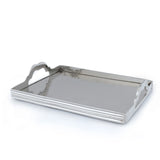Glossy Hand Hammered Textured Nickel Tray For Servings Beverages & Delights