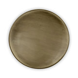 Top View of Raw Brass Metal Soap Dish