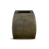 Luxurious Brushed Finish Raw Brass Metal Tissue Box Cover