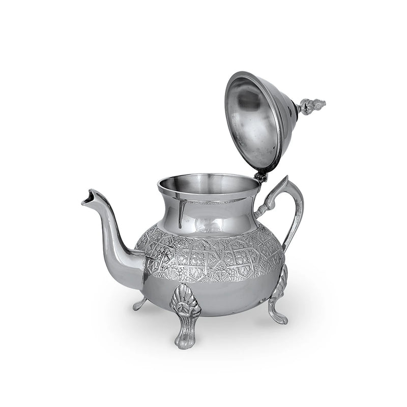Buy Traditional Accent Silver Color Moroccan Teapot