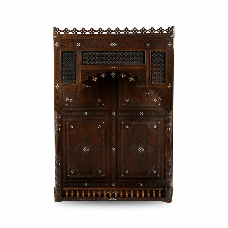 Levantine Decor Buy Hand-carved Wooden Décor Cabinet Online – Tarrab