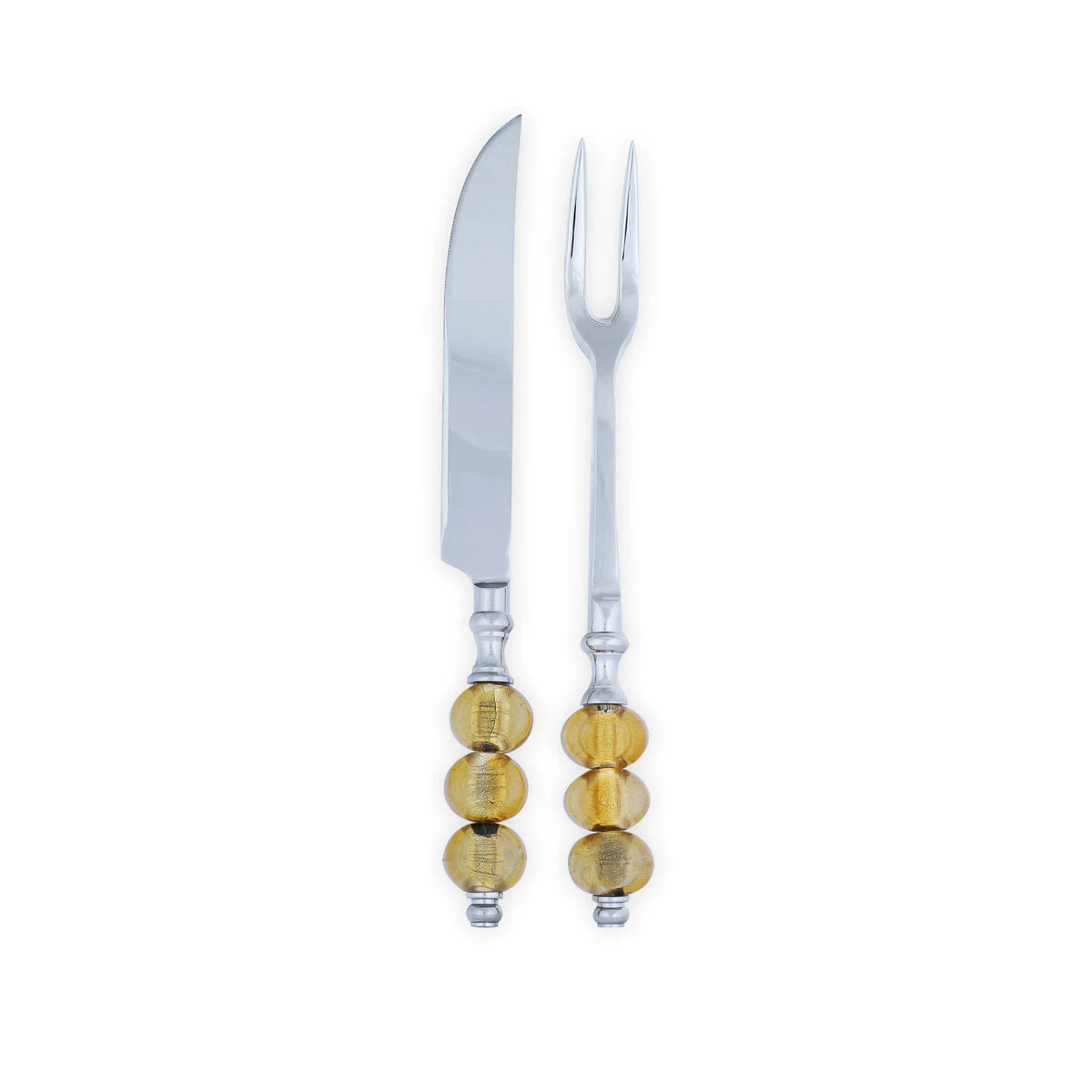 Decorative Carving Knife Set with Acrylic Beaded Handleses