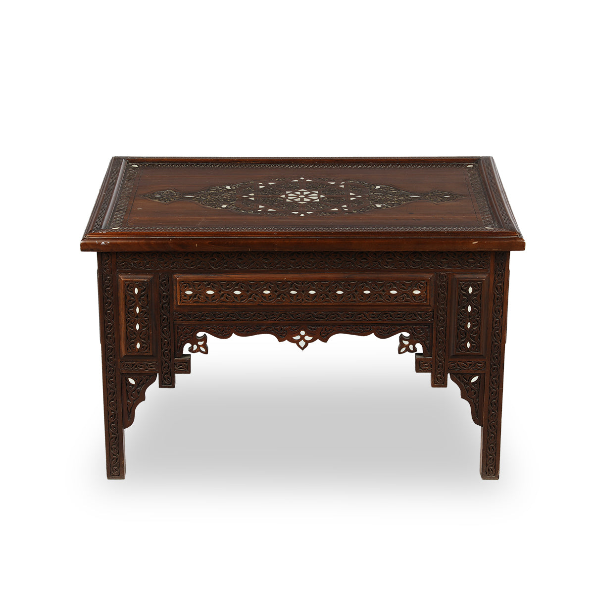 Classic Hand-Carved Solid Wood Table