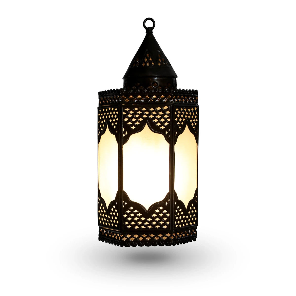 Convertible Open Brass Cutwork Moroccan Floor Lamp 