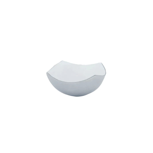 Creative Curvy White Color Aluminum Bowl