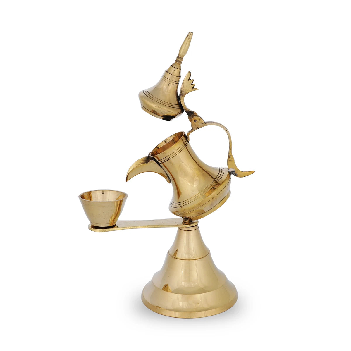 Vintage Arabian Dallah Coffee Pot & Cup Decor
