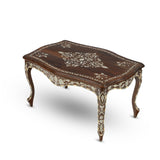 Early 20th Century Persian Style Floristic Mother of Pearl & Camel Bone Inlaid Rectangular Table