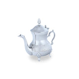 Antique Handcrafted Moroccan Tea Pot in Polished Silver Finish