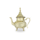 Side View of Gilt Brass Metal Teapot