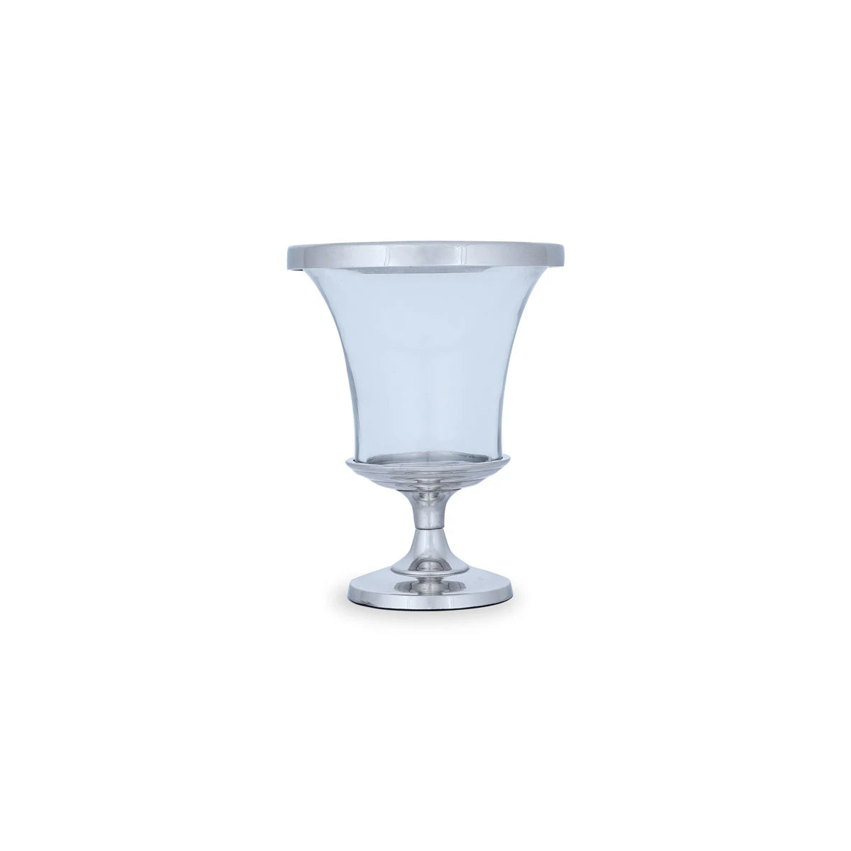Flat View of Glass Candle Holder
