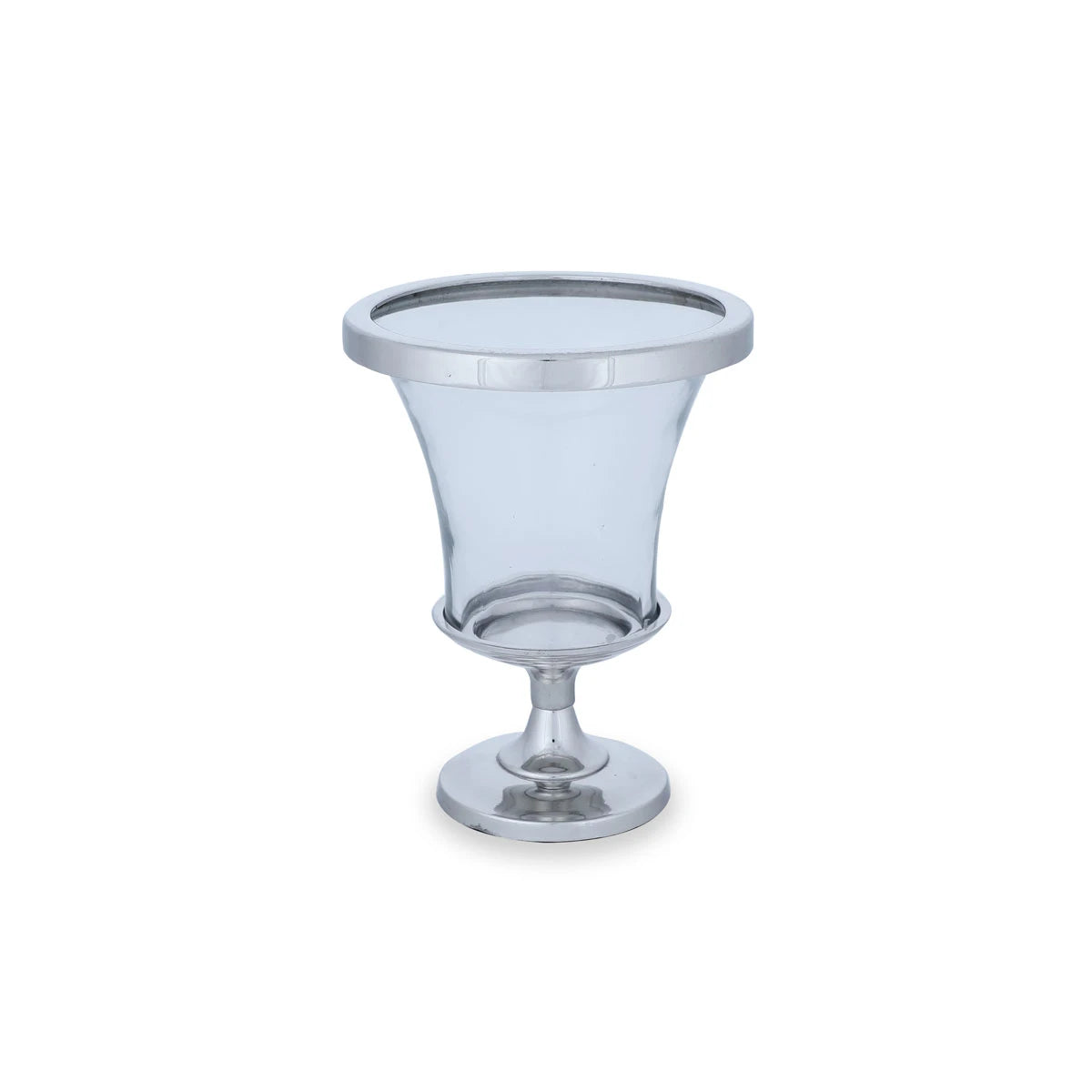 Angled Top View of Glass Candle Holder