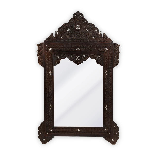 Front View of Handcrafted Solid Syrian Mirror Frame