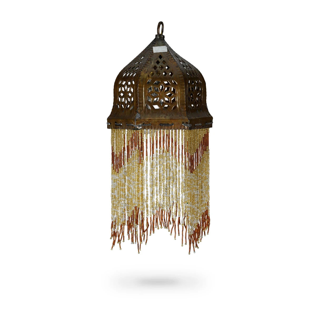 Front View of Hanging Tassel Lamp
