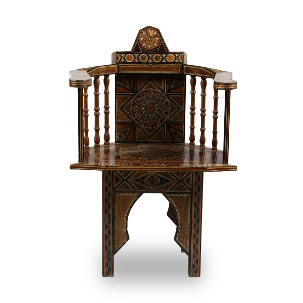 Marquetry Inlaid Wooden Levantine Kids Chair