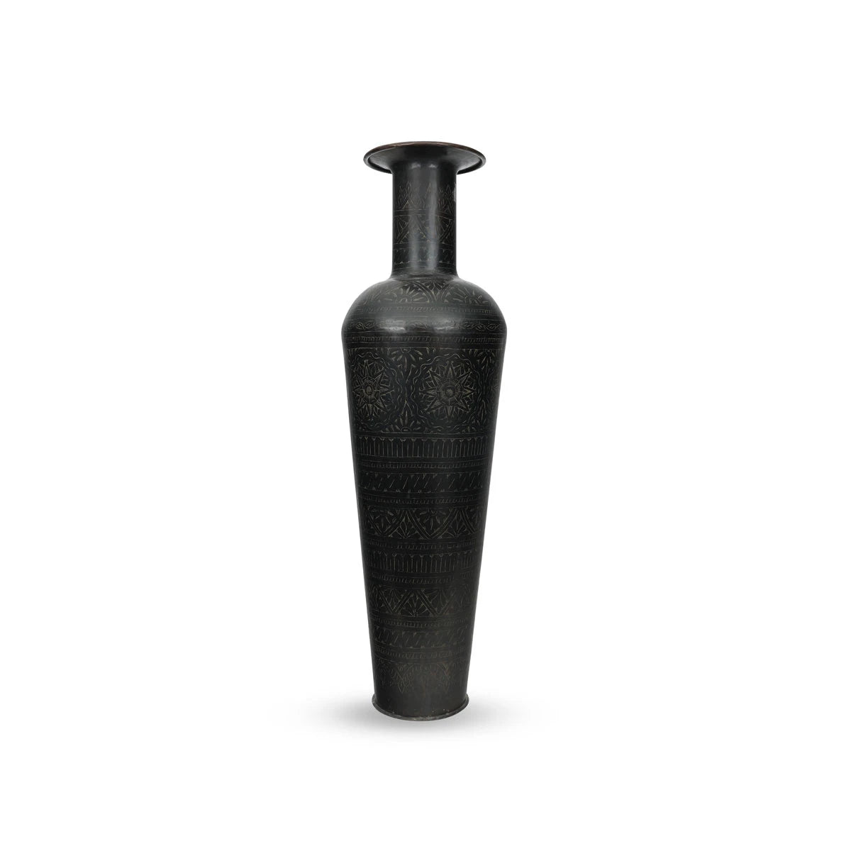 Front View of Long Neck Vase