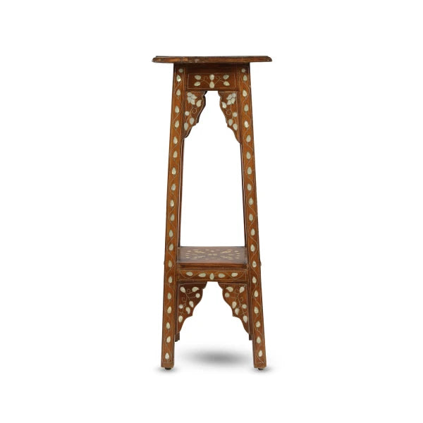 Table Top View of Long Wooden Bar Stool - Type 2