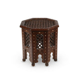 Front View of Middle Eastern Octagonal Grid Top Table