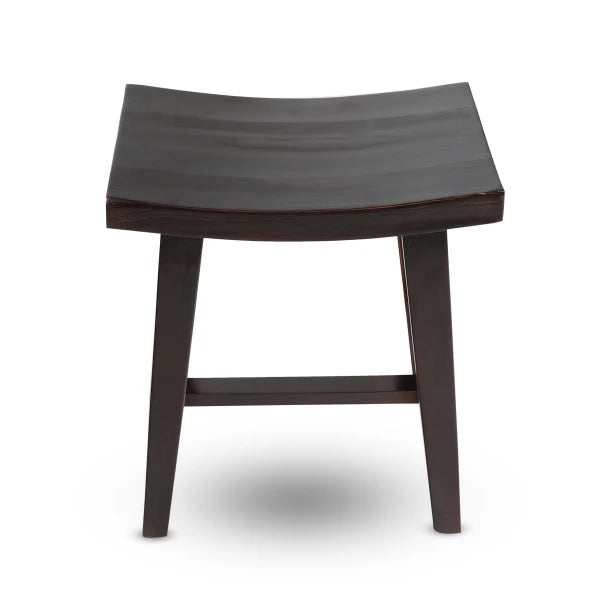 Angled Top View of Minimalistic Wooden Stool
