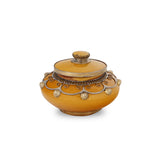 Front View of Moroccan Clay Pot Container Plate