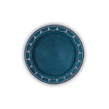 Top View of Moroccan Turquoise Clay Plate
