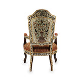 Back View of Mother of Pearl Inlaid Syrian Armchair