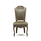 Front View of Mother of Pearl Short Back Chair