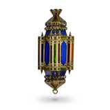 Front View of Multicolor Bracket Lantern