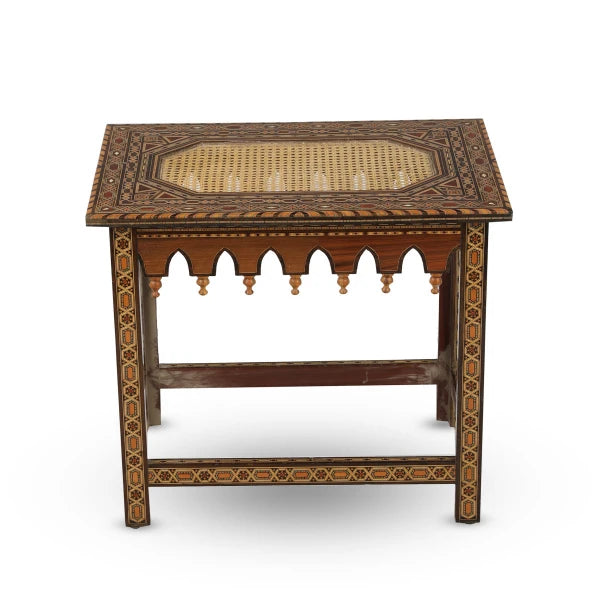 Buy Netted Wooden Mosaic Flat Top Table in UAE - Tarrab