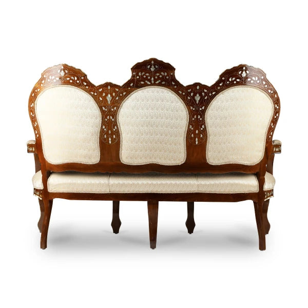 Back View of Oriental Three-Seater Sofa