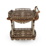 Angled Side View of Ornamented Arabesque Trolley