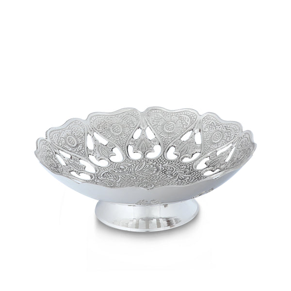 Top Angled Front View of Ornate Gulab Décor Bowl