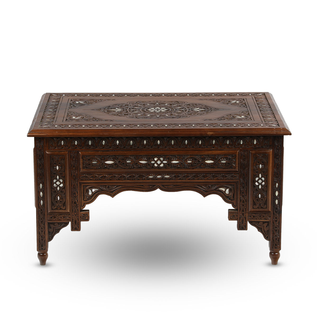 Side View of Ornate Rectangular Table