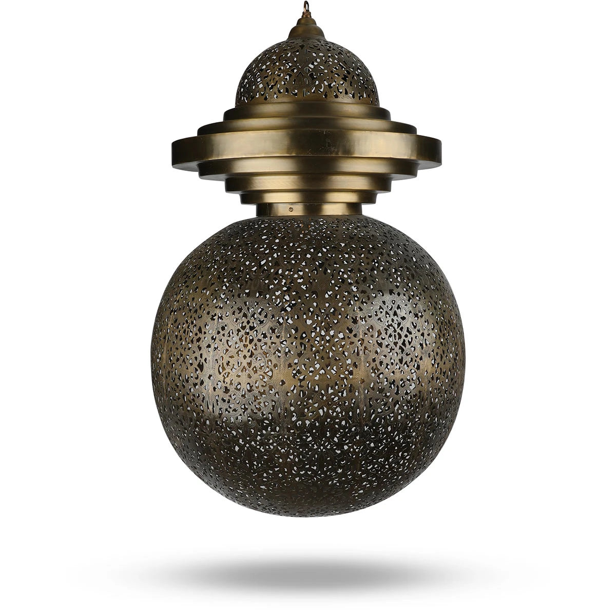 Front View of Perforated Spherical Lantern