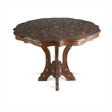 Angled Top View of Round Syrian-Style Décor Table