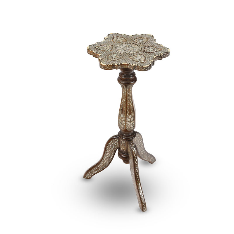 Angled Top View of Small Wooden Coffee Table