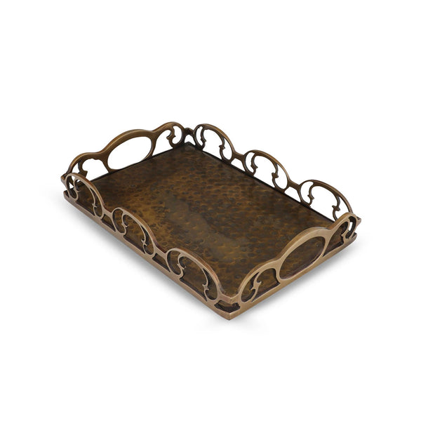 Hammered Textured Rustic Accent Tray Buy Decorative Trays Online