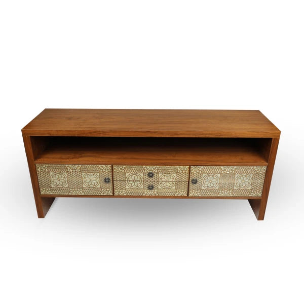 Top Angled view Syrian Wooden TV Console