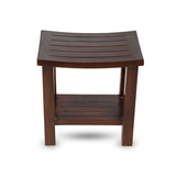 Brown Solid Wooden Stool