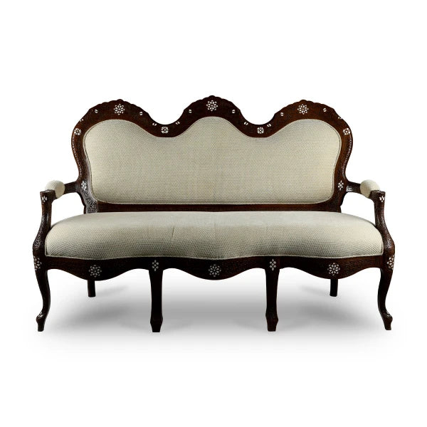 Front View of Three Seater Levantine Sofa