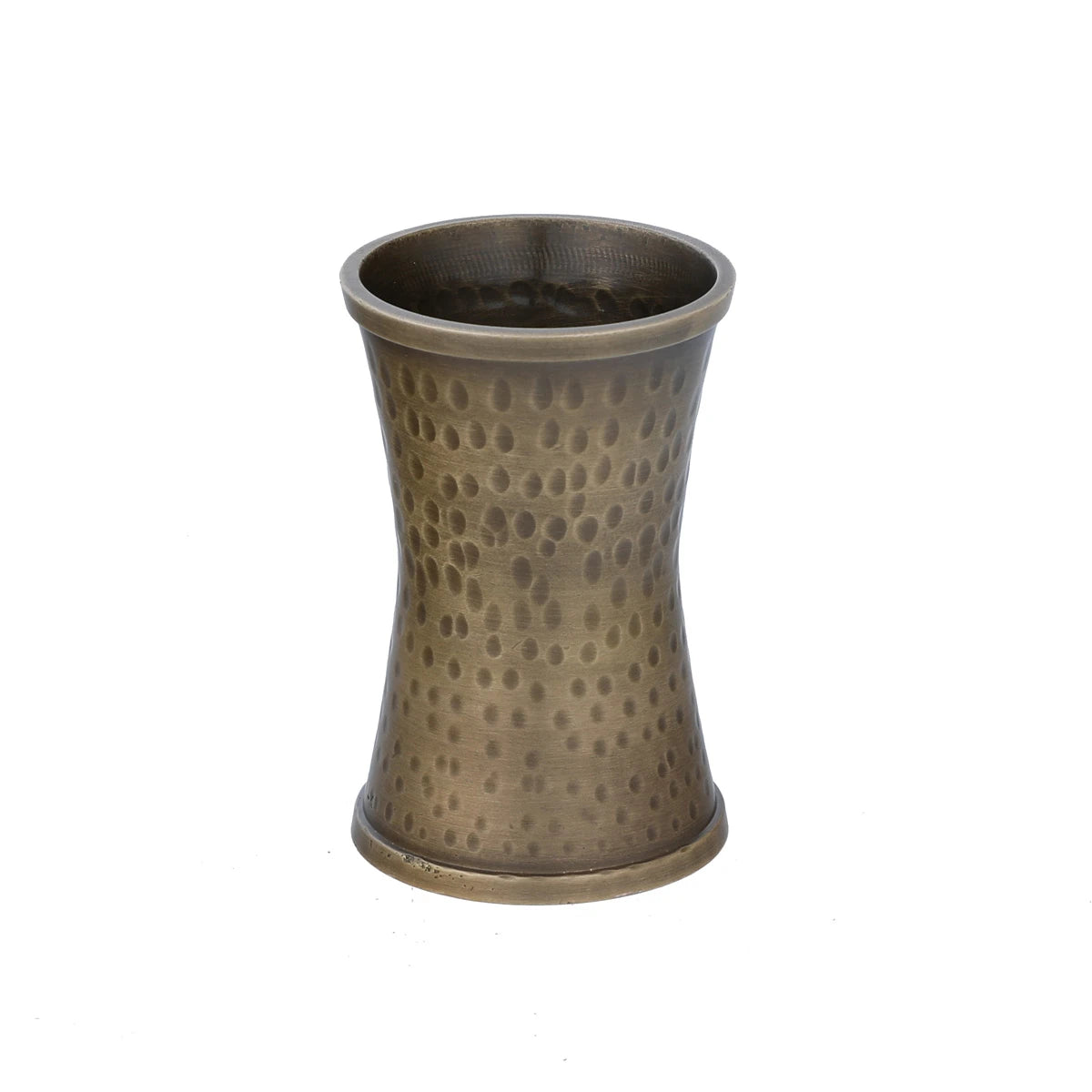 Top Angled View of Toothpick Holder - Brass