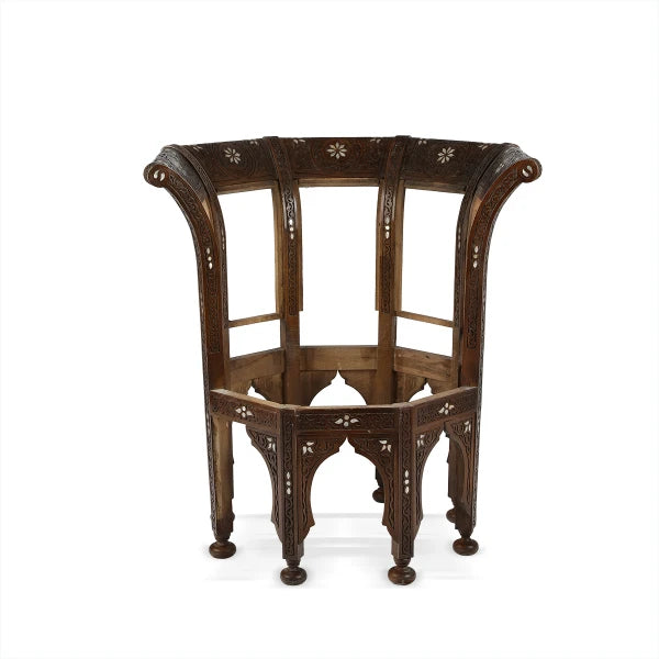 Front View of Traditional Middle Eastern Chair
