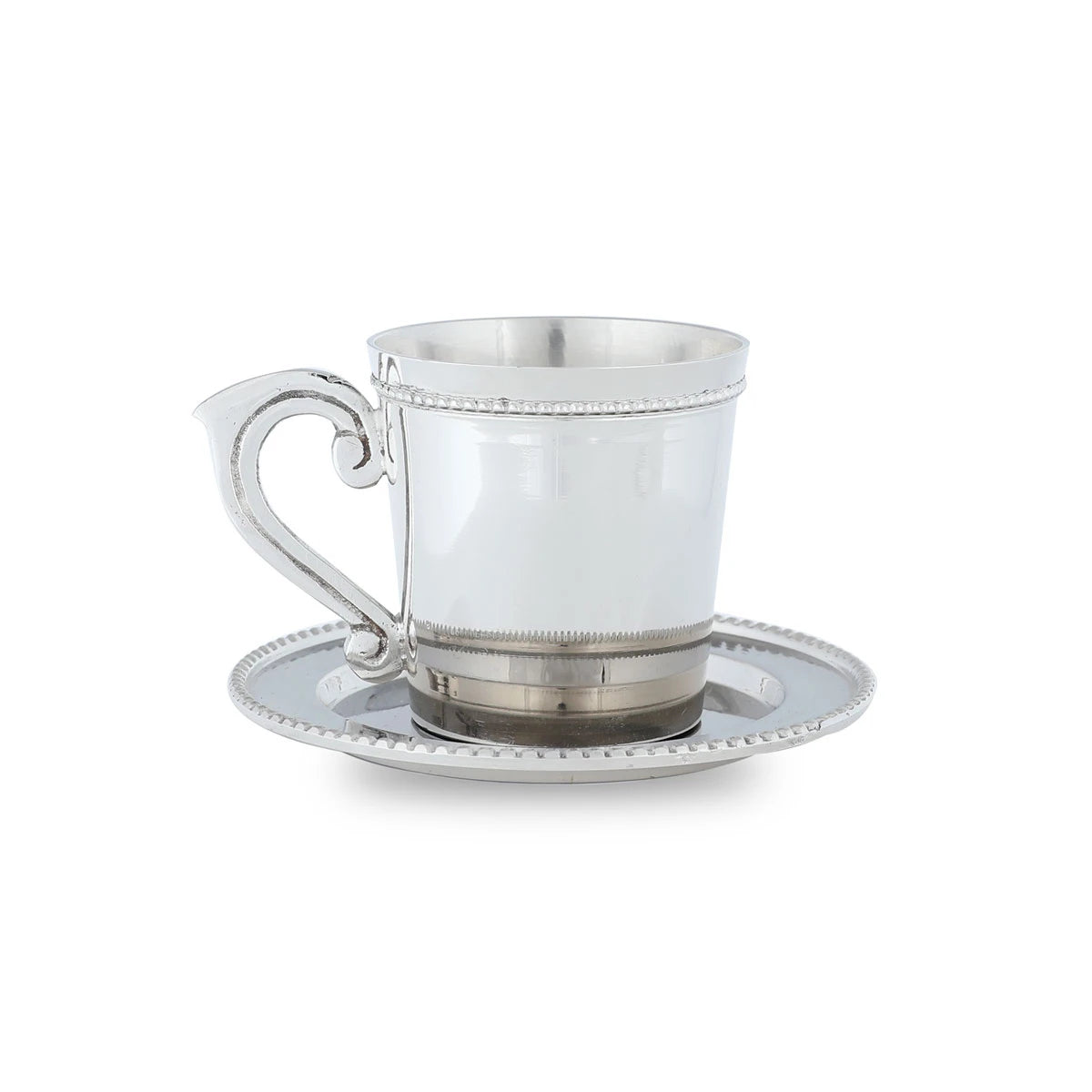 Front View of Turkish Coffee Cup -Silver