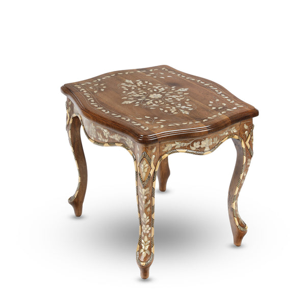Angled Top View of Victorian Accent Side Table 