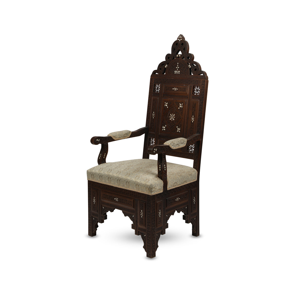 Middle Eastern Royal Throne Armchair
